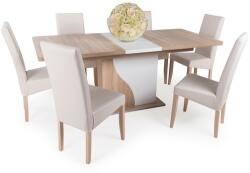  Aliz asztal Berta székkel - 6 személyes étkezőgarnitúra
