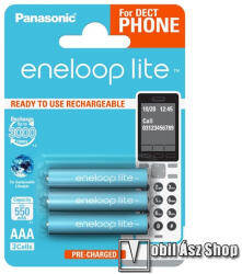Panasonic ENELOOP LITE elem (AAA, BK-4LCCE, 1.2V, 550 mAh Ni-MH, újratölthető) 3db / csomag (BK-4LCCE/3DE) - mobilasz