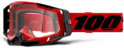 100% - Racecraft 2 USA Piros Cross Szemüveg - Átlátszó plexivel