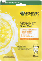 Garnier Skin Naturals Vitamin C* Ragyogást adó fátyolmaszk C-vitaminnal 28 g