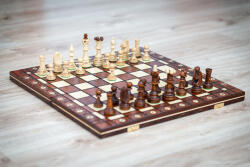  Díszes fa sakk-készlet