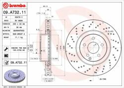BREMBO Disc frana BREMBO PRIME LINE - UV Coated 09. A732.11 (09.A732.11)