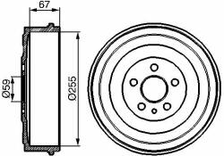 Bosch Tambur frana BOSCH 0 986 477 144 - automobilus