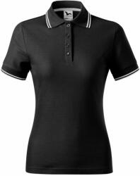 MALFINI Tricou polo de damă Focus - Neagră | XL (2330116)