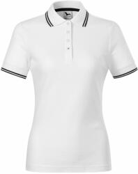 MALFINI Tricou polo de damă Focus - Albă | XL (2330016)