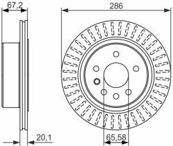 Bosch Disc frana BOSCH 0 986 479 394 (0 986 479 394) - automobilus