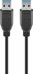 Goobay USB 3.0 (apa) - USB 3.0 (apa) kábel, 1 m, fekete