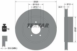 TEXTAR Disc frana TEXTAR PRO+ 92177205 (92177205)