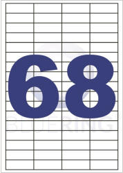 BLUERING Etikett címke, 48, 5x16, 9mm, 100 lap, 68 címke/lap Bluering® (BRET135) - bestoffice