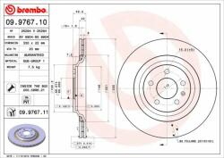 BREMBO Disc frana BREMBO 09.9767. 11 - automobilus