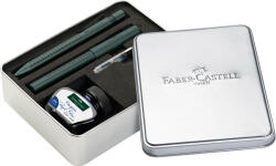 Faber-Castell Set cadou stilou, pix si accesorii FABER-CASTELL Grip 2011 Verde inchis, FC201532