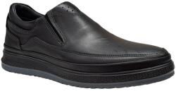 Ciucaleti Shoes Pantofi barbati, casual, din piele naturala, cu elastic, Negru, 788N - ciucaleti