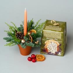 ImodFlowers Cadou de Craciun cu Panettone