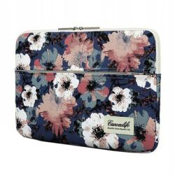 Canvaslife Husa Sleeve Laptop 13-14 inch, Canvas 89133, Model Floral, Blue (89133-Canvas)