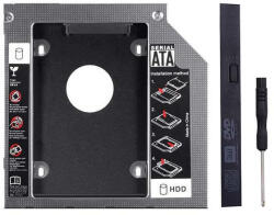 TechDelivery Adaptor HDD Caddy Pentru Laptopuri cu Unitate Optica de 12.7 mm (TD-HC127-M1)
