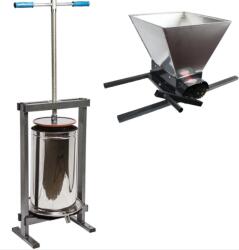 ELEFANT Set Zdrobitor Struguri Elefant HGP-50S, 180kg Ora + Teasc inox VILEN 25L (7863-4951)