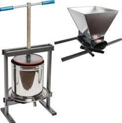 ELEFANT Set Zdrobitor Struguri Elefant HGP-50S, 180kg Ora + Teasc inox VILEN 15L (7863-4949)