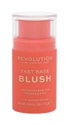 Makeup Revolution London Fast Base Blush fard de obraz 14 g pentru femei Peach