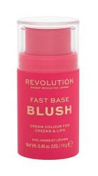 Makeup Revolution London Fast Base Blush fard de obraz 14 g pentru femei Rose