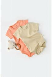 BabyCosy Set 2 body-uri bebe unisex -100% bumbac organic - Roz/Crem, BabyCosy (Marime: 18-24 Luni) (BC-CSY3022-18) - babyneeds