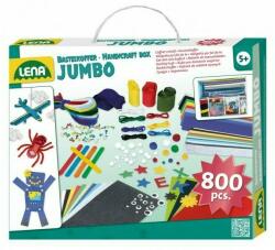 LENA - Trusa creatii handmade Jumbo Blue cu 800 accesorii incluse (LE42665)