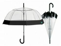 Perletti - Umbrela dama automata forma cupola cu margine neagra (PE26214)
