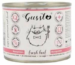 Gussto Cat Fresh Beef conserva cu vita pentru pisici 12x200 g