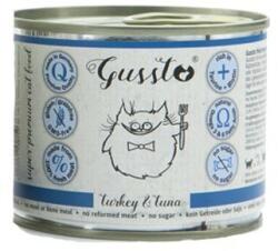 Gussto Cat Fresh Turkey&Tuna ton si curcan pentru pisici 12x200 g