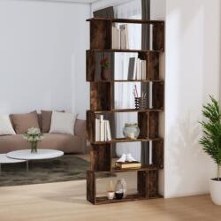 vidaXL füstös tölgyszínű fa könyvszekrény/térelválasztó 80x24x192 cm (816059) - vidaxl