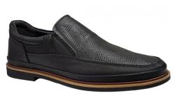 Ciucaleti Shoes Pantofi barbati, casual, din piele naturala, cu elastic, Negru, TEST55N (TEST55N)