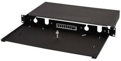 LogiLink Fibre Optic Patch Panel 19" /1U, Sliding Type, black, empty (FB0001B)