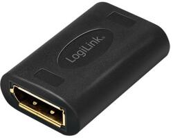 LogiLink DisplayPort Adapter, DP/F to DP/F, UHD 8K@60Hz, Black (CV0145)