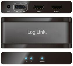 LogiLink 4K Displayport 1.2 Splitter , 1x DP to 2xHDMI (CV0093)