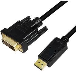 LogiLink DisplayPort cable, DP 1.2 to DVI, 1m (CV0130)