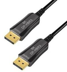 LogiLink DisplayPort cable, DP/M to DP/M, 8K/60 Hz, AOC, black, 15 m (CDF0100)