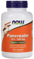 NOW Pancreatin, 10X (Enzime) 2000 mg, Now Foods, 250 capsule