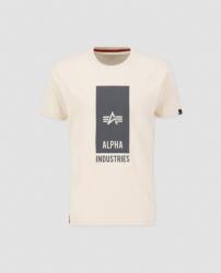 Alpha Industries Block Logo T - jet stream white