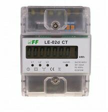 F&F Sorolható fogyasztásmérő 3F LCD MID impulzusadós 6A áramváltós 230V LE-02d CT F&F Filipowski - LE-02D CT (LE-02D CT)
