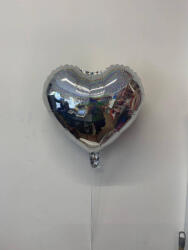 Balloons4party Balon folie inima holograma argintiu 45 cm - articole-petreceri - 17,99 RON