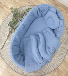 TOLO Set lenjerie de pat din răchită - albastru Lenjerie de pat