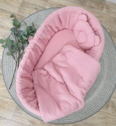 TOLO Set lenjerie de pat din răchită - roz