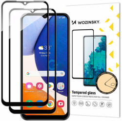 Wozinsky Full Glue edzett üveg Samsung Galaxy A14 5G 9H teljes képernyő edzett üveg fekete kerettel