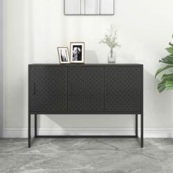 vidaXL Servantă, negru, 105x35x75 cm, oțel (335868) Comoda