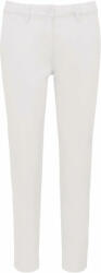 Kariban Női nadrág Kariban KA749 Ladies' Above-The-Ankle Trousers -46, Washed White