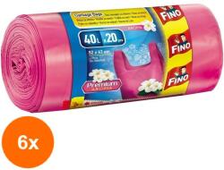 FINO Set 6 x 20 Saci Menaj Color Premium Fino, 40 l (ROC-6XSAFINO00187)