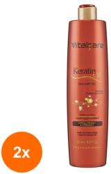 Vitalcare Set 2 x 250 ml Balsam de Par Vitalcare Keratin Oil, pentru Par Fragil