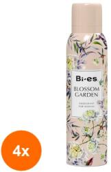 BI-ES Set 4 x Deodorant Spray pentru Femei Bi-es Blossom Garden, 150 ml