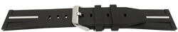  Curea silicon negru cu dunga albă, telescop QR 22mm -62010