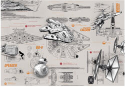 Ideal Lux Fototapet Star Wars Blueprints (8-493)