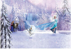 Stof Franta Fototapet Frozen - Elsa si Olaf (8-499)